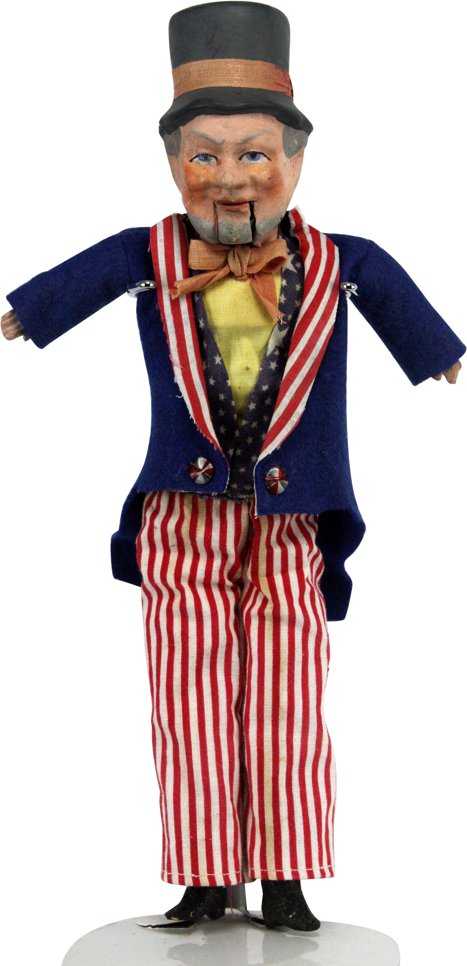 Antique German Uncle Sam Mechanical Doll Ca1900 - Costume Hat (1978x1978), Png Download