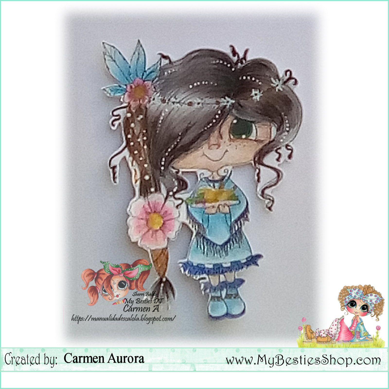 Hello Friends, I Bring You A Tag Decorated With A Beautiful - Cartoon (1600x1600), Png Download