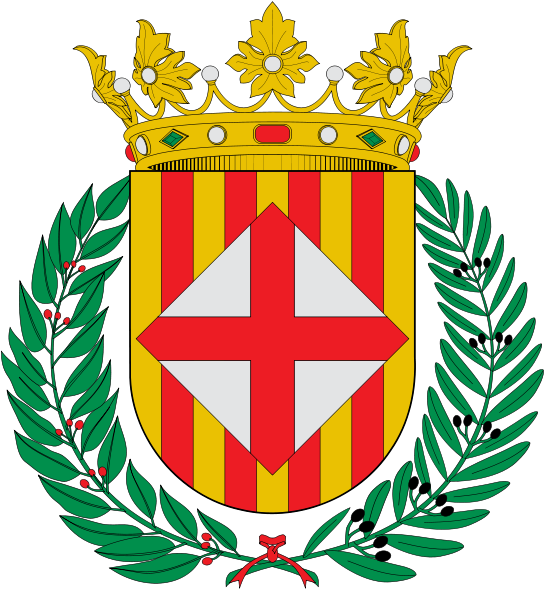 El Escudo De La Provincia De Barcelona - Puerto Rico Coat Of Arms Mousepad (557x600), Png Download