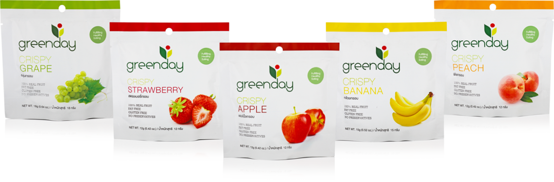 Real Fruit - Green Day Dried Fruit (1140x375), Png Download