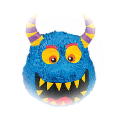 Contact Info - Monster Pinata (392x377), Png Download