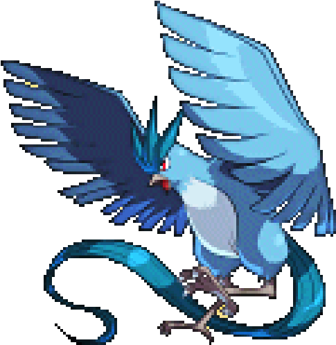 Birds Ice Flying Articuno Legendary Pokemon Conquest - Articuno Pokemon Conquest (500x516), Png Download