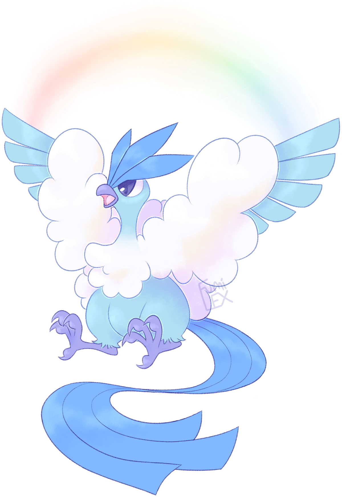 Png Articuno Drawing Simple Design - Poke (1200x1742), Png Download