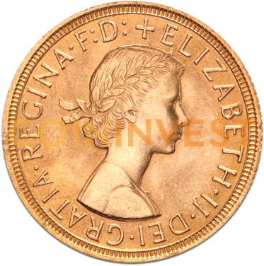 Queen Elizabeth Ii Gold Sovereign - Elizabeth Ii Coin (400x400), Png Download