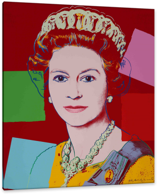 Pop Art Genius Andy Warhol Was Openly Gay In The Era - Andy Warhol Reigning Queens: Queen Elizabeth Ii (322x400), Png Download