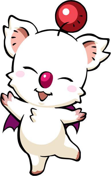 Clip Art Transparent Cute Moogle By Negocio - Moogle Mario Hoops 3 On 3 (388x617), Png Download