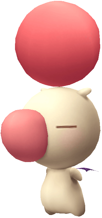 D012 Moogle Render - Dissidia Final Fantasy Moogle (340x725), Png Download