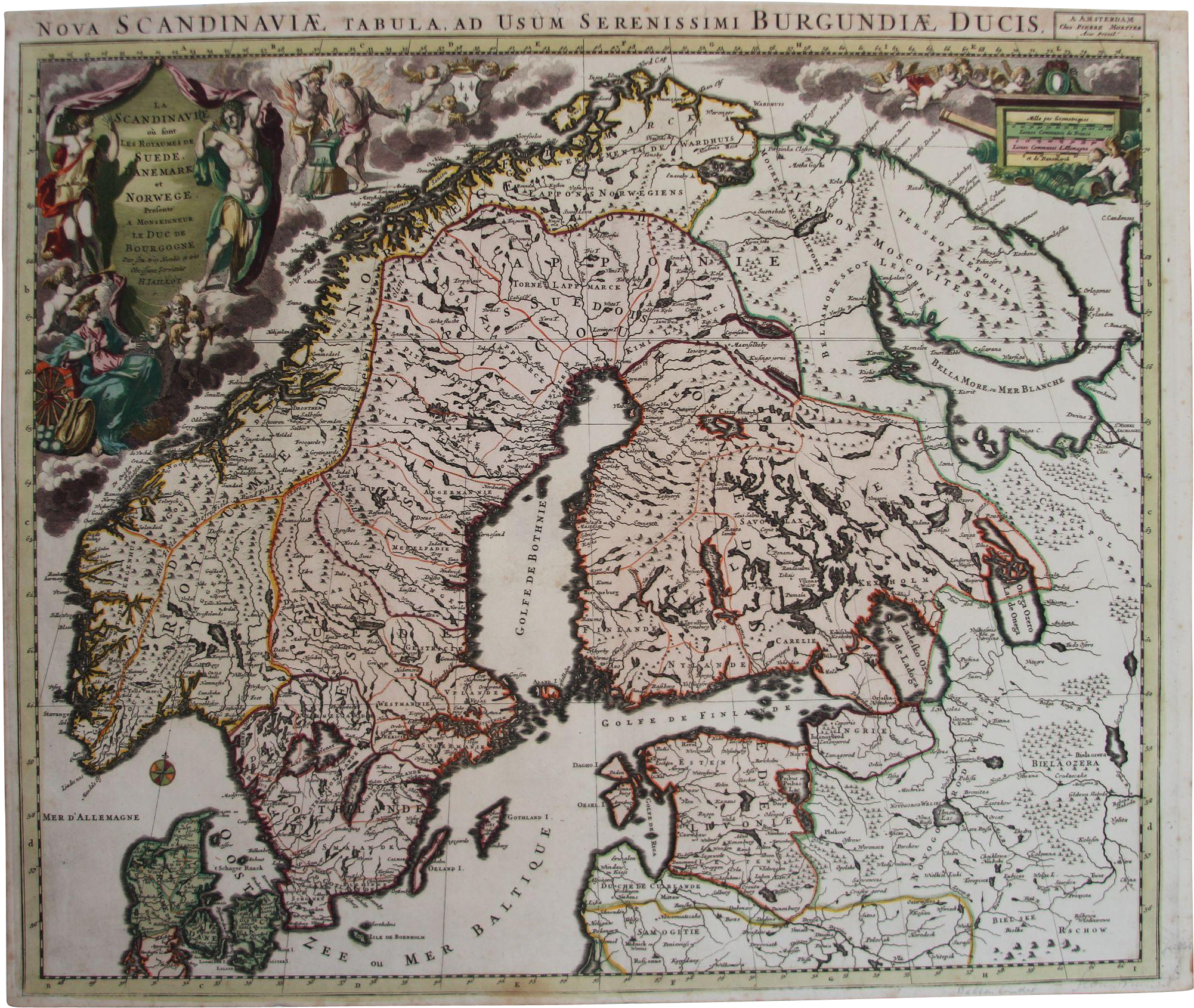 Antique Map Of Scandinavia (p - Saxo And The Baltic Region: A Symposium [book] (2001x2001), Png Download