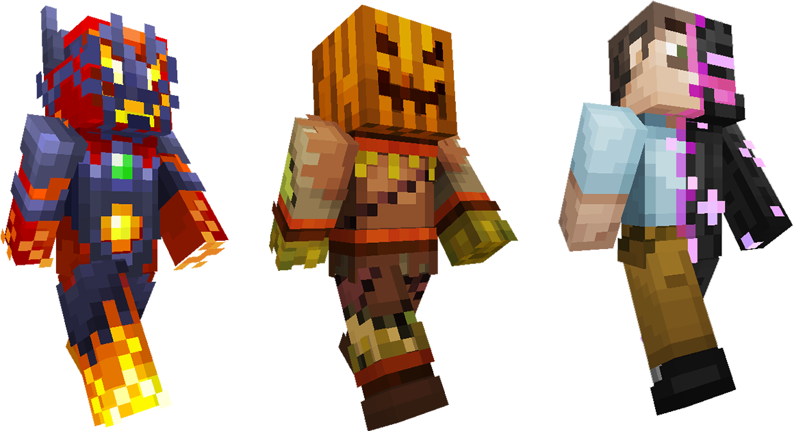 Villains Descend On Console Today - Minecraft Villains Skin Pack (768x432), Png Download