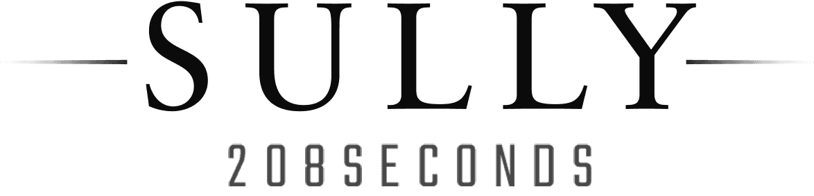 Sully 208 Seconds - Sully Movie Png (1173x336), Png Download