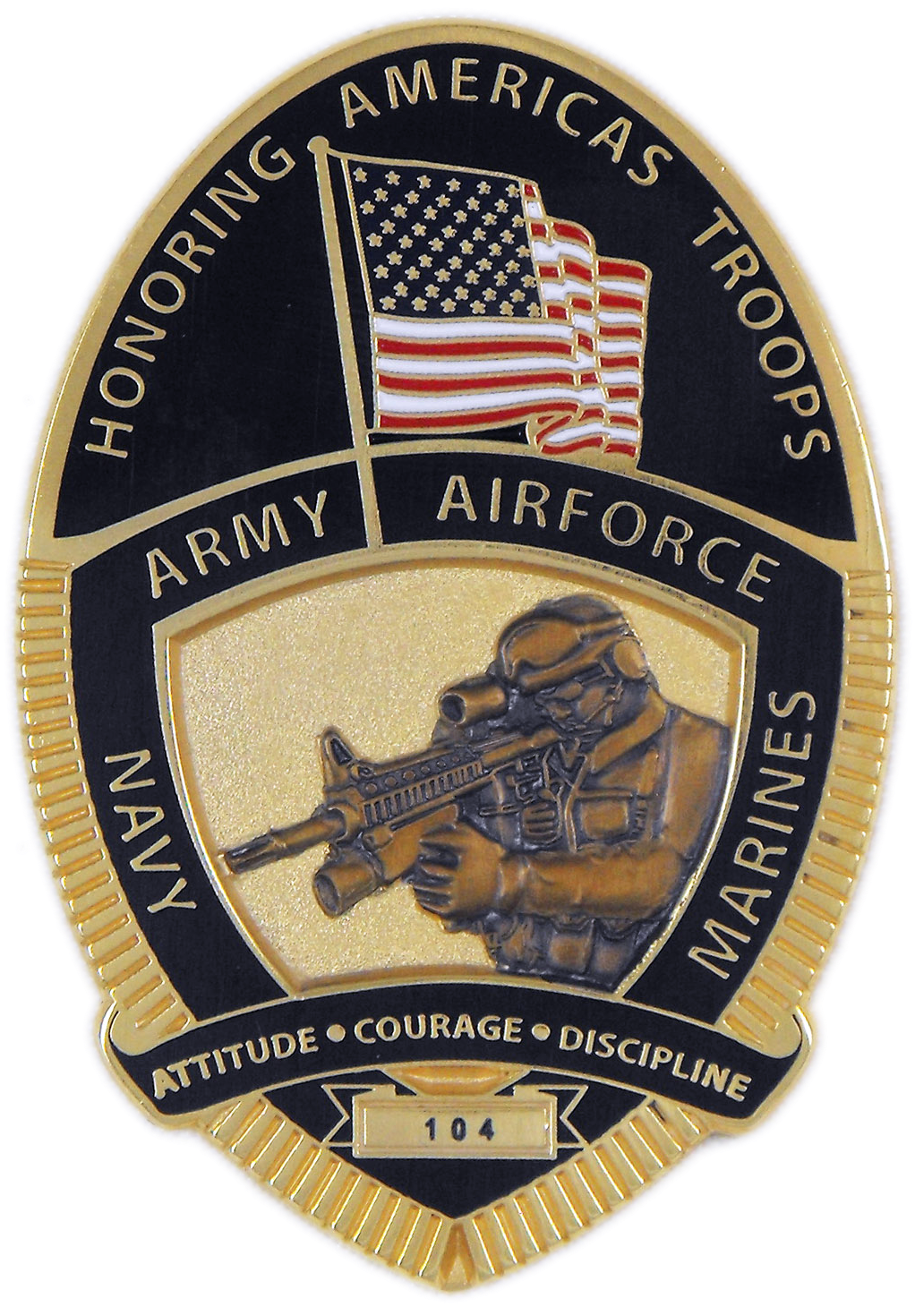 Drew Brees Honoring American Troop Coin - Emblem (1034x1466), Png Download