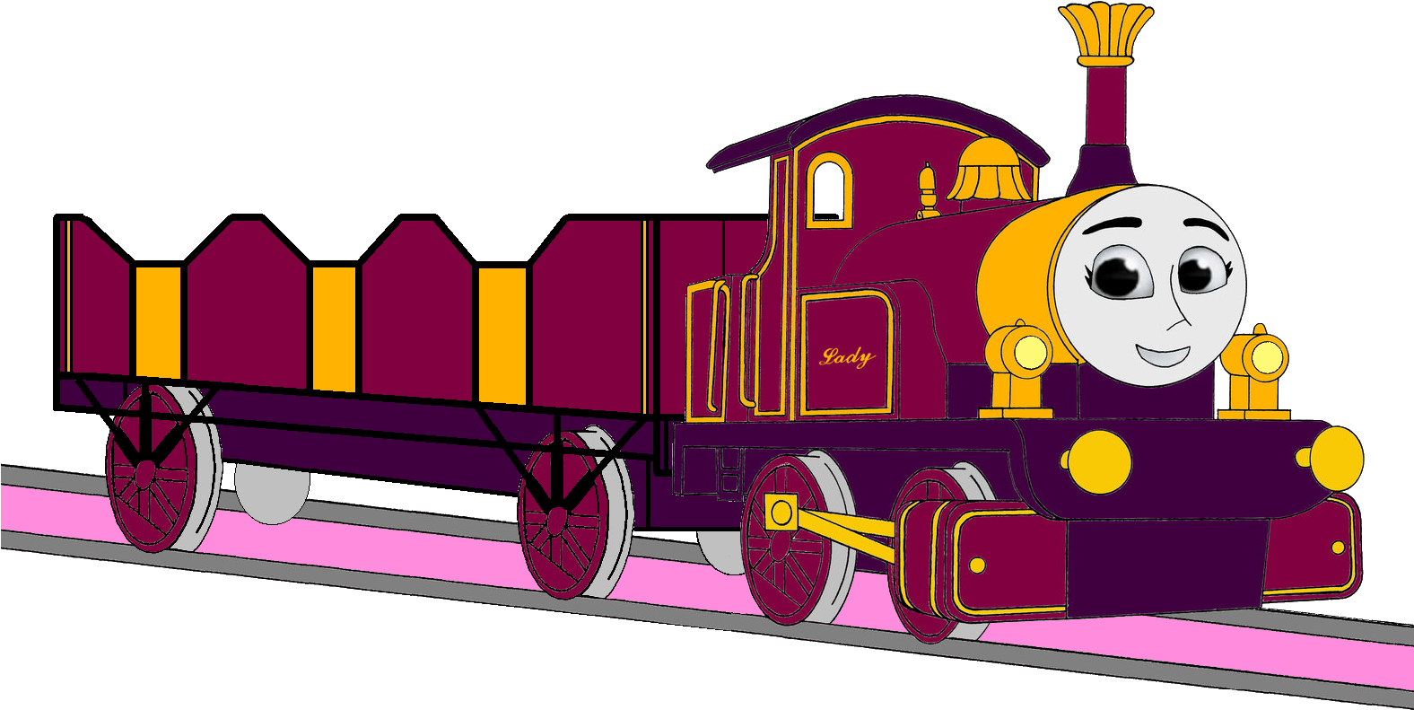 Thomas The Tank Engine Fond D'écran Titled Lady With - Percy And Lady Thomas (1575x810), Png Download