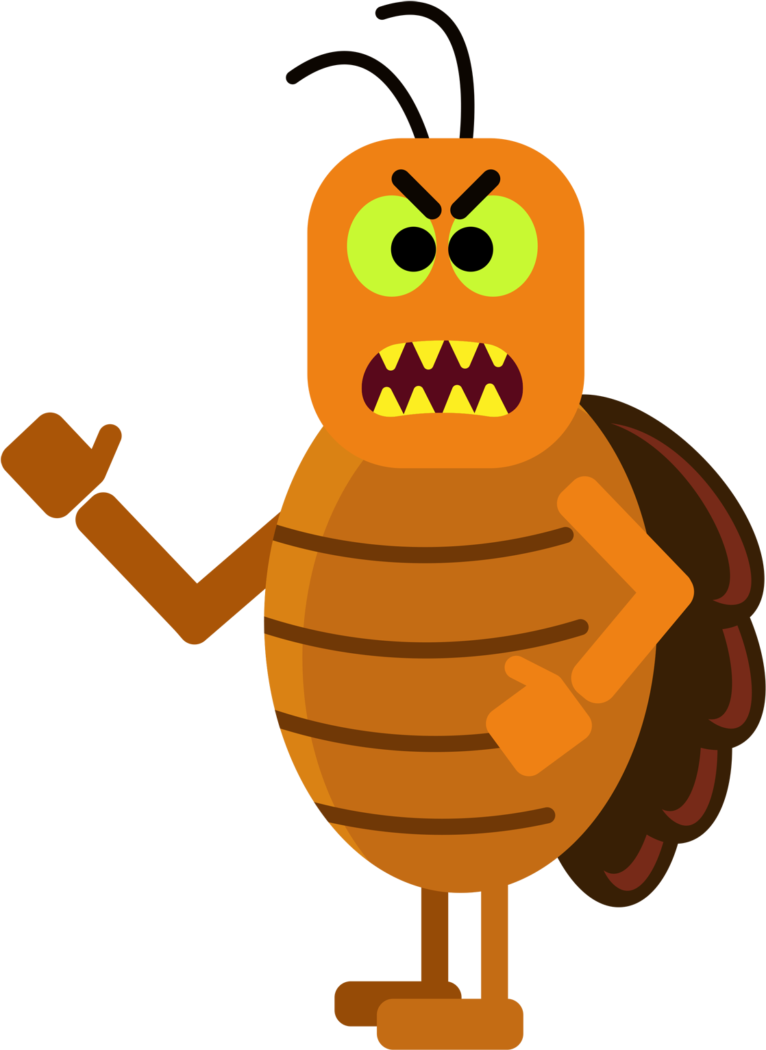 So Joe's Apartment Was An Early Prototype Of This Particular - Insect Emoji (1200x1553), Png Download
