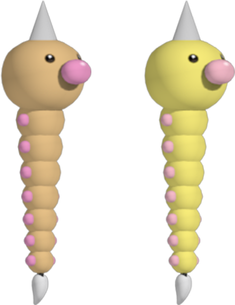 Download Zip Archive - Transparent Weedle Pokemon Go (750x650), Png Download