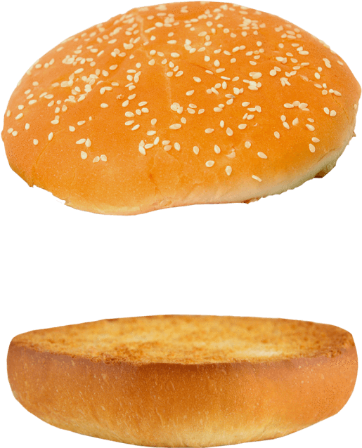 Burger Bun Png - Hamburger (637x637), Png Download