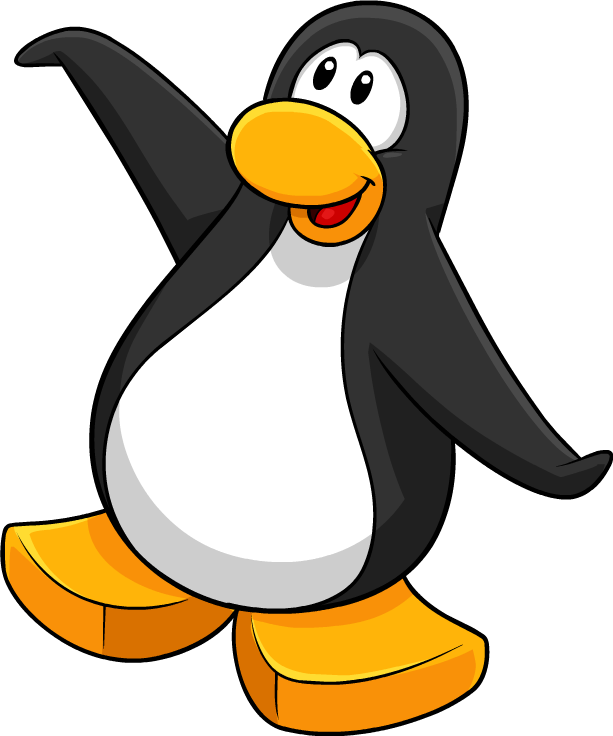 Club Penguin Penguin Png Image Free Stock - Club Penguin Black Penguin (613x736), Png Download