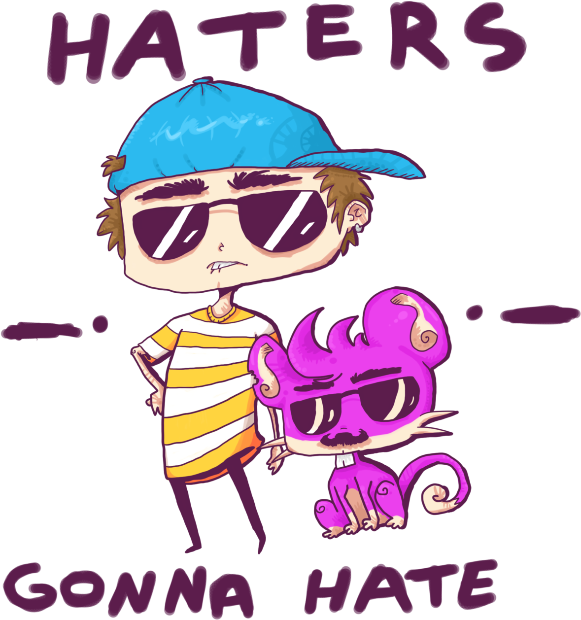 Rattata Likes Shorts - Youngster Jimmy (500x500), Png Download