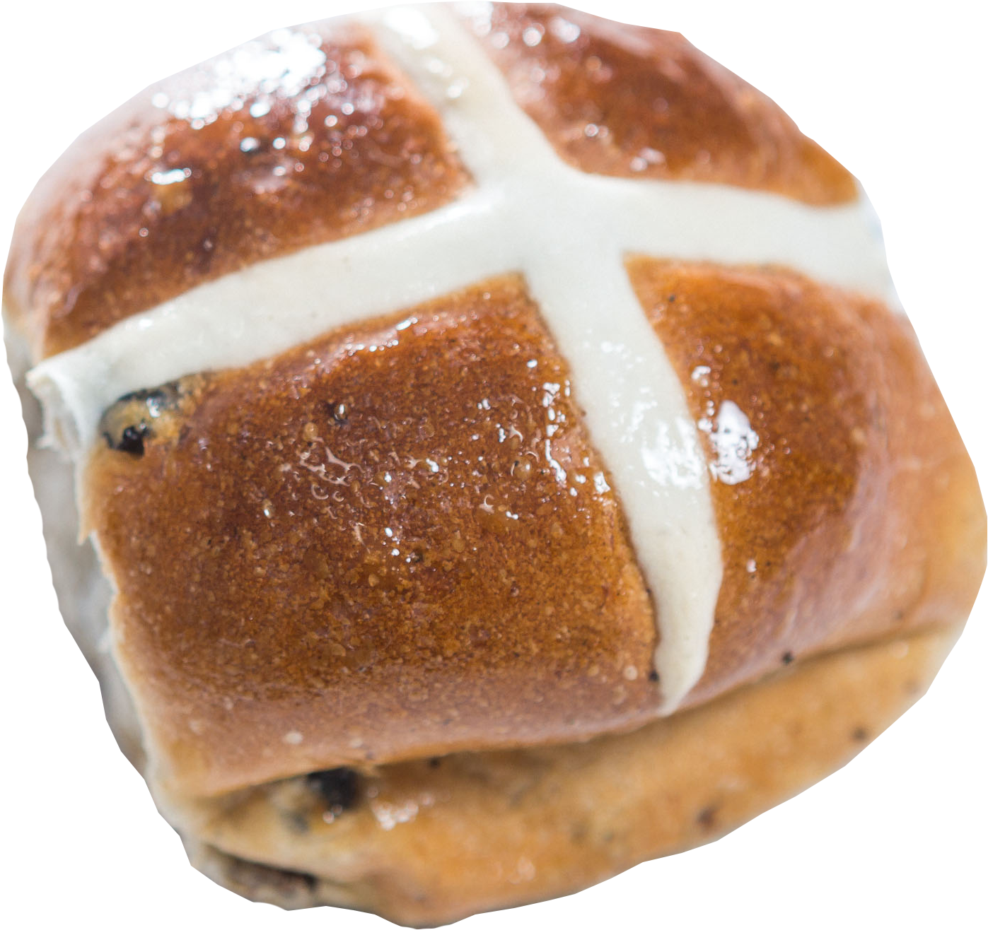 Easter Traditional Cutout - Hot Cross Bun (2044x2140), Png Download