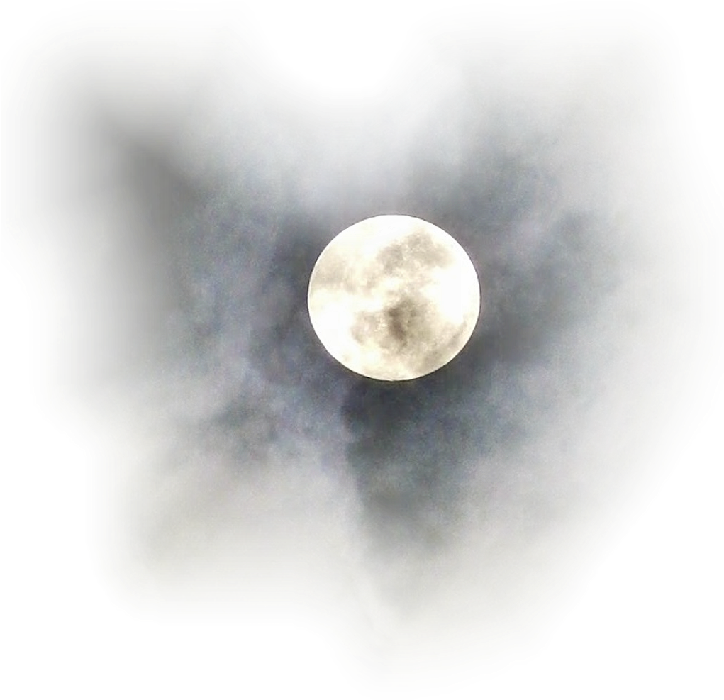 Proyecto1 - - Луна В Облаках Png (1020x1118), Png Download