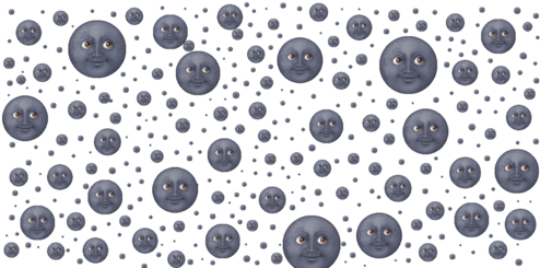 Luna, Emojis, And Emoji Image - Emoji De La Luna Png (500x244), Png Download