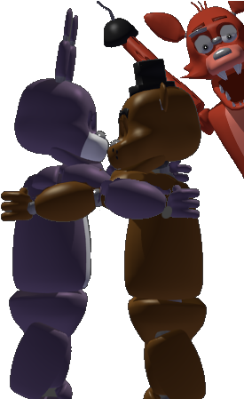 Freddy X Bonnie - Freddy X Bonnie Png (313x448), Png Download