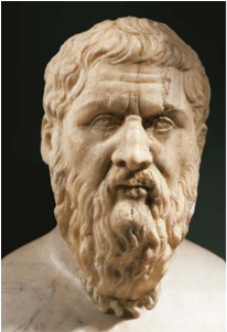 Aristotle Screen On Flowvella - Poster: Plato, 428-348 Bc, Greek Philosopher, Marble (550x300), Png Download