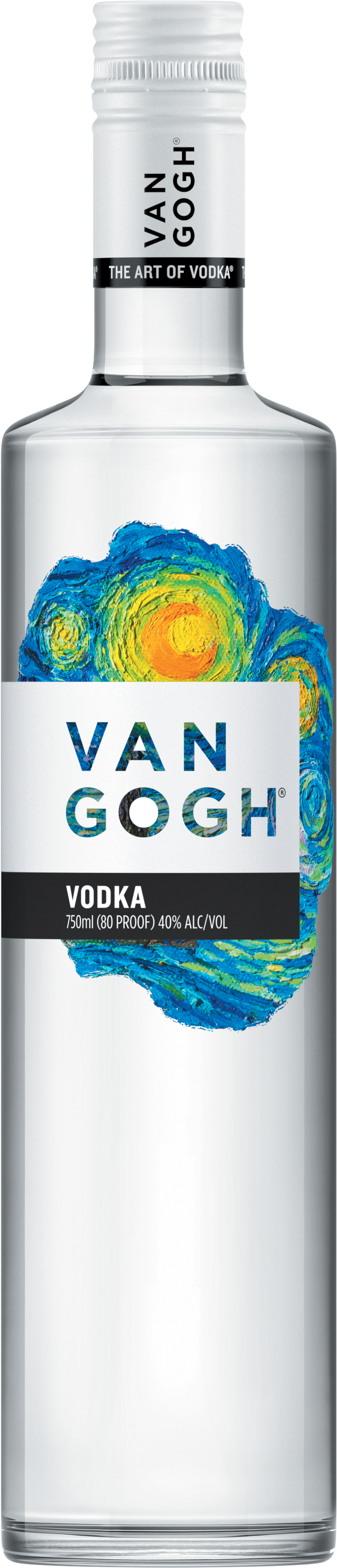 Starry Night Bottle Rgb - Vincent Van Gogh Dutch Chocolate Vodka 750ml (2136x4300), Png Download