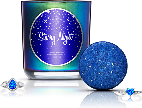 Starry Night Collection - Fragrant Jewels Blue Opalesque Ring Size 7.5 (499x380), Png Download