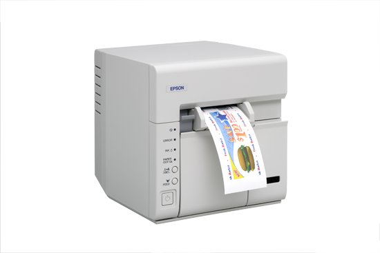 Previous - Epson Tm C610 Color Inkjet Receipt Printer - Cool White (550x367), Png Download