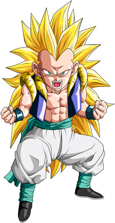 Resultado De Imagem Para Son Goten Ssj - Dragon Ball Z Gotenks Ssj (410x750), Png Download