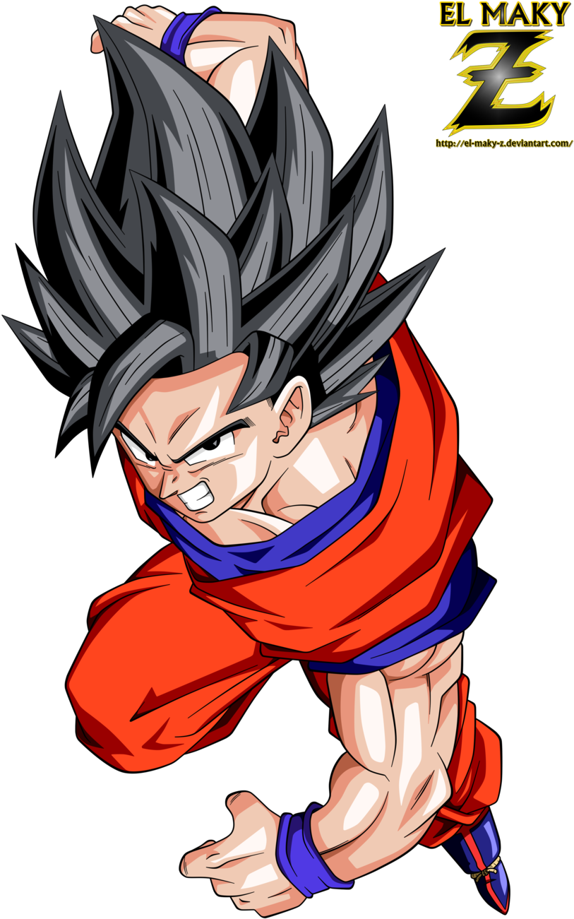 Mystic Son Goku By El Maky Z - Cover Goku Iphone X (900x1385), Png Download