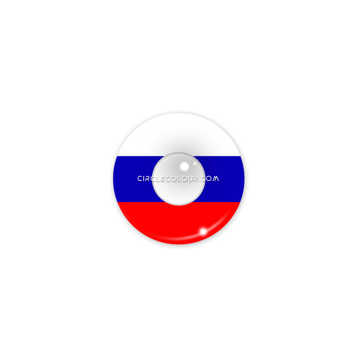 Russian Flag Colored Contacts Lens Mi0921 - Contact Lens (720x720), Png Download