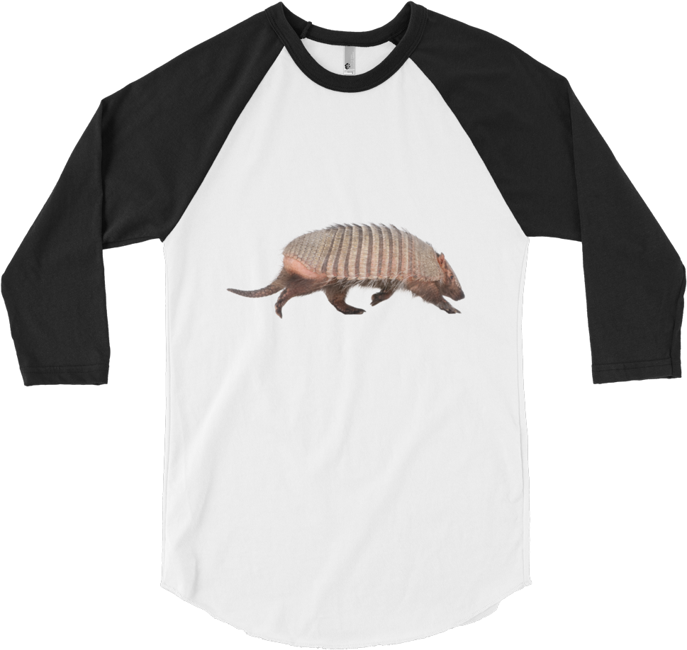 Armadillo Print 3/4 Sleeve Raglan Shirt - Rip Toys R Us (1000x1000), Png Download