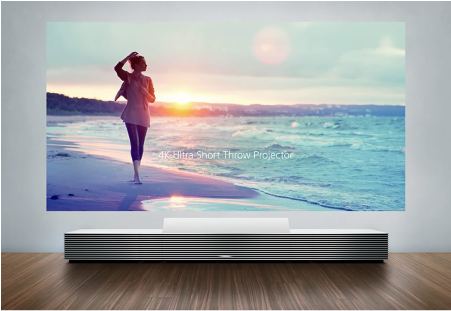 Sony 4k Ultra Short Throw Projector - Sony Ust 4k Projector (500x417), Png Download