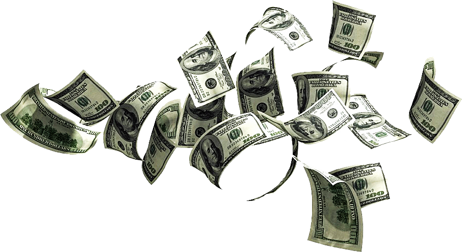 Falling Money Gif Png For Kids - Money Falling Png (906x494), Png Download