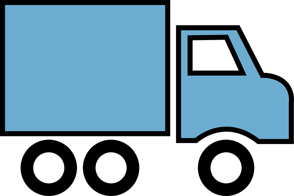 Renting A Moving Truck - Delivery Truck Clipart (960x641), Png Download