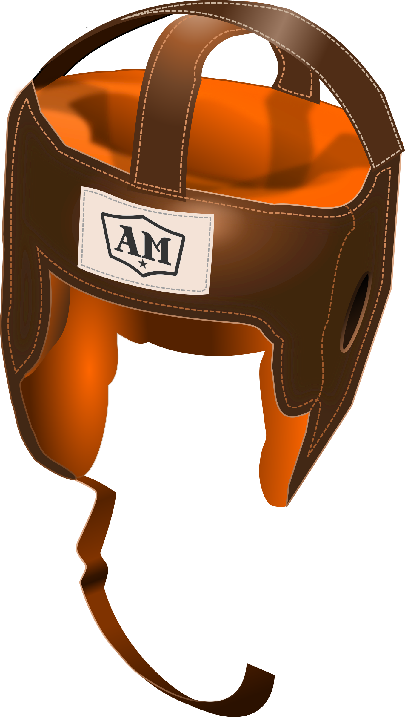 Helmet Clipart Boxing - Leather Boxing Headgear Women's T-shirt (1357x2400), Png Download