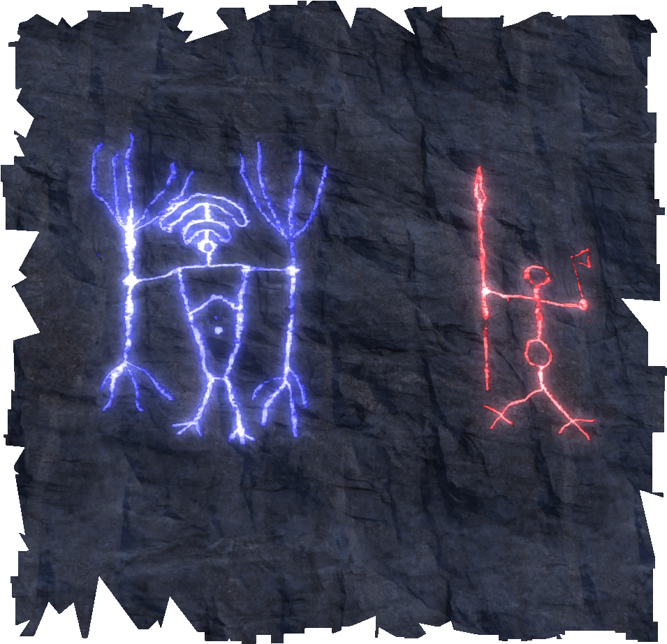 Acrg Cave Paintings - Painting (1024x1024), Png Download