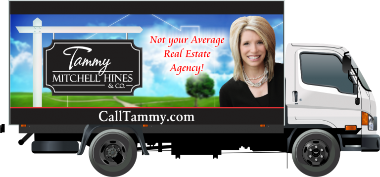 Real Estate Moving Truck (768x358), Png Download