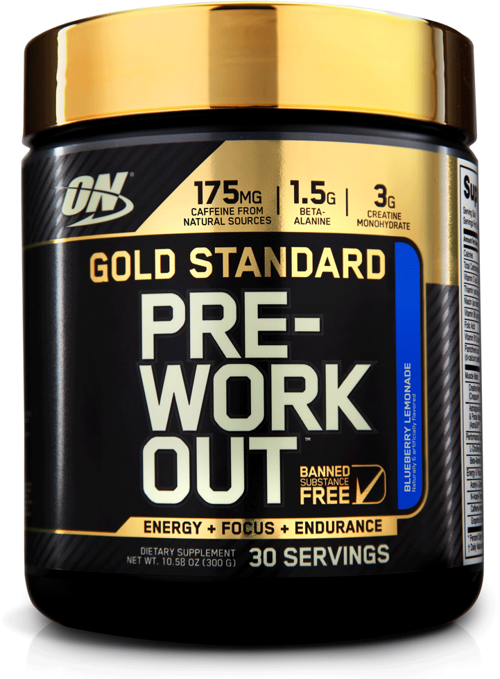 Gold Standard Pre-workout - Pré Workout Gold Standard (1000x1000), Png Download