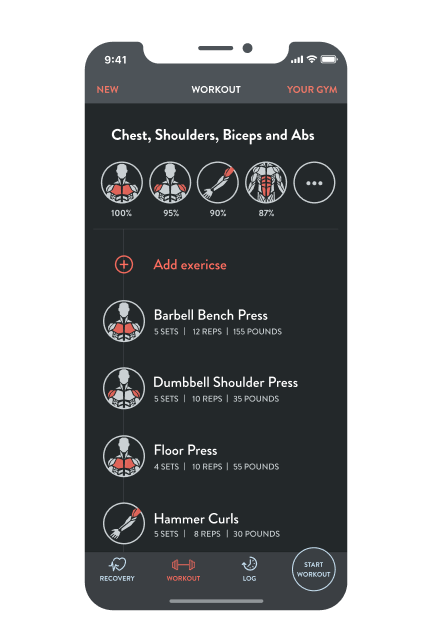 Workout - Fitbod, Inc. (436x641), Png Download