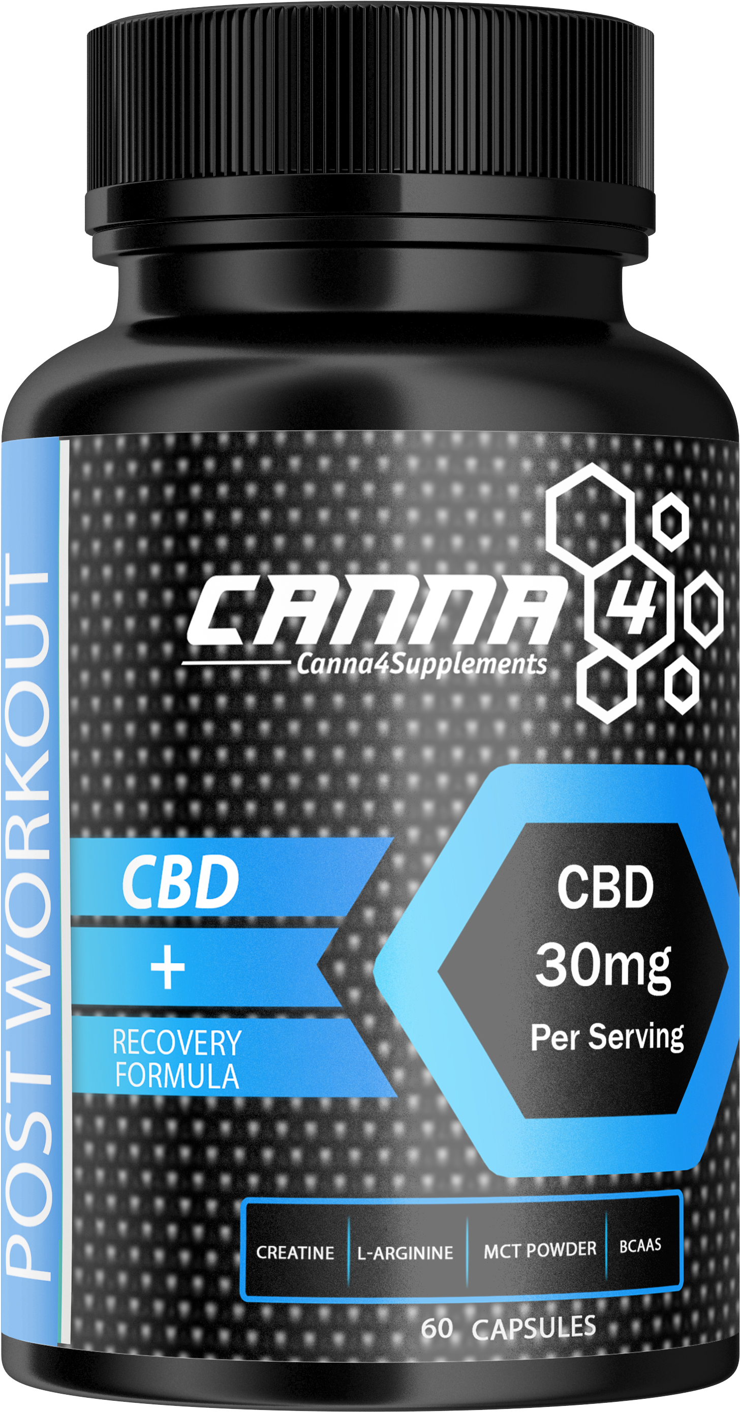 Cbd Post Workout Capsules 30mg Cbd Per Cap - Nutraceutical (4000x4000), Png Download