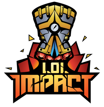 Zed The Master Of Shadows Clipart Png - Lol Impact Logo (351x360), Png Download