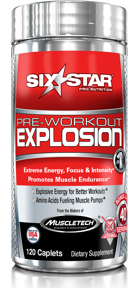Six Star Explosion Pill - Six Star Pre Workout Explosion Pills (1000x1000), Png Download
