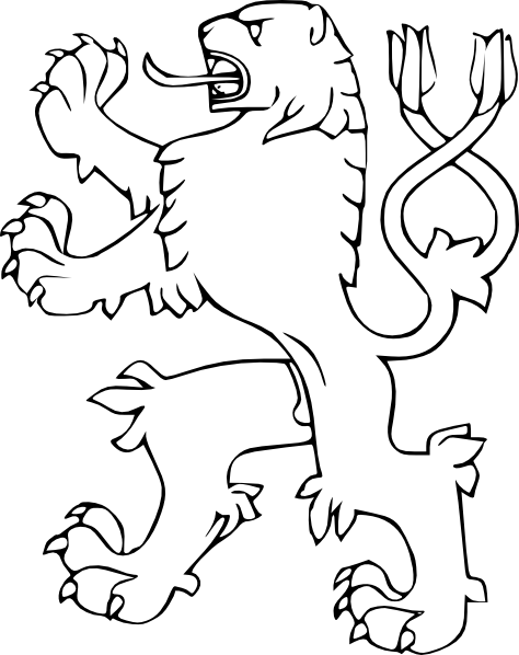 Lion With Two Tails Svg Clip Arts 474 X 598 Px (474x598), Png Download