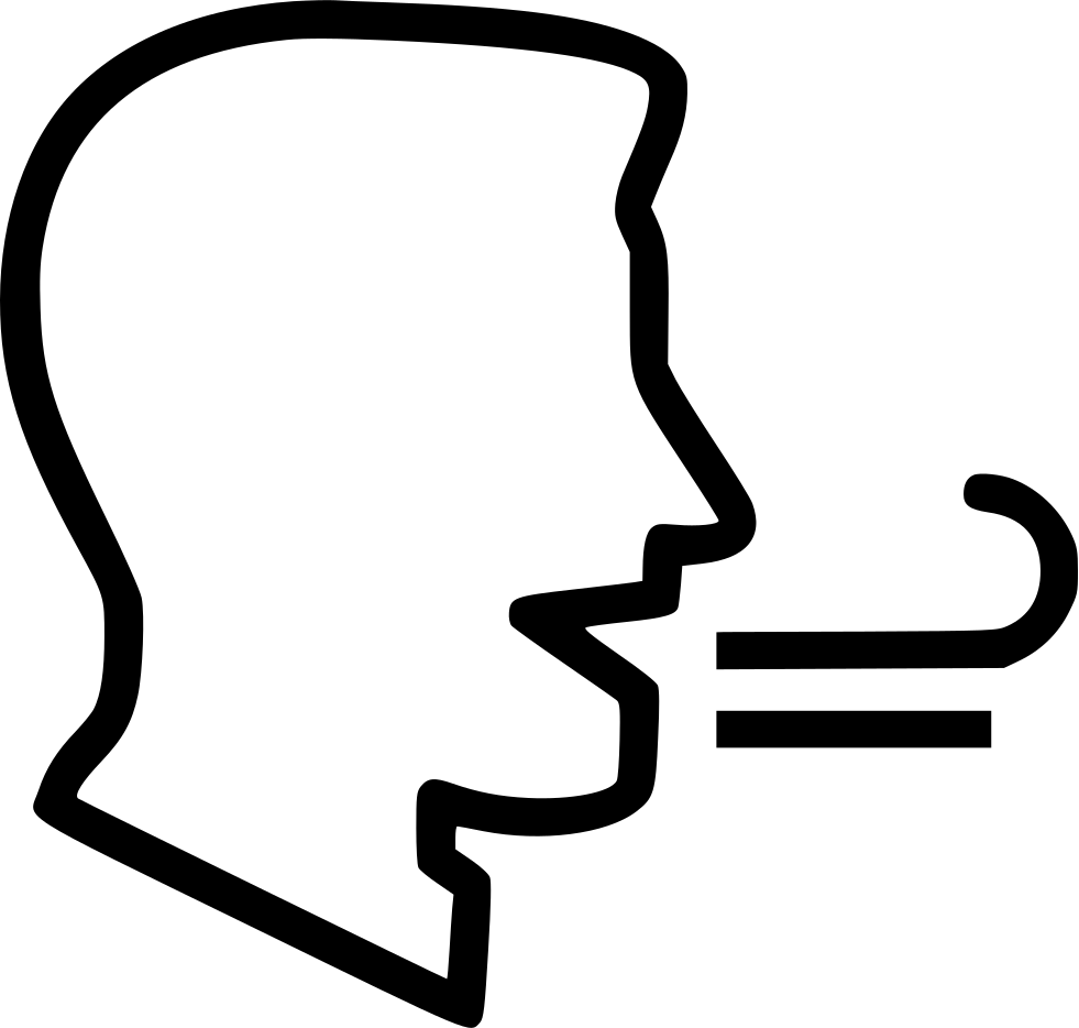 Man Avatar Breath Face Comments - Aliento Icono (981x934), Png Download