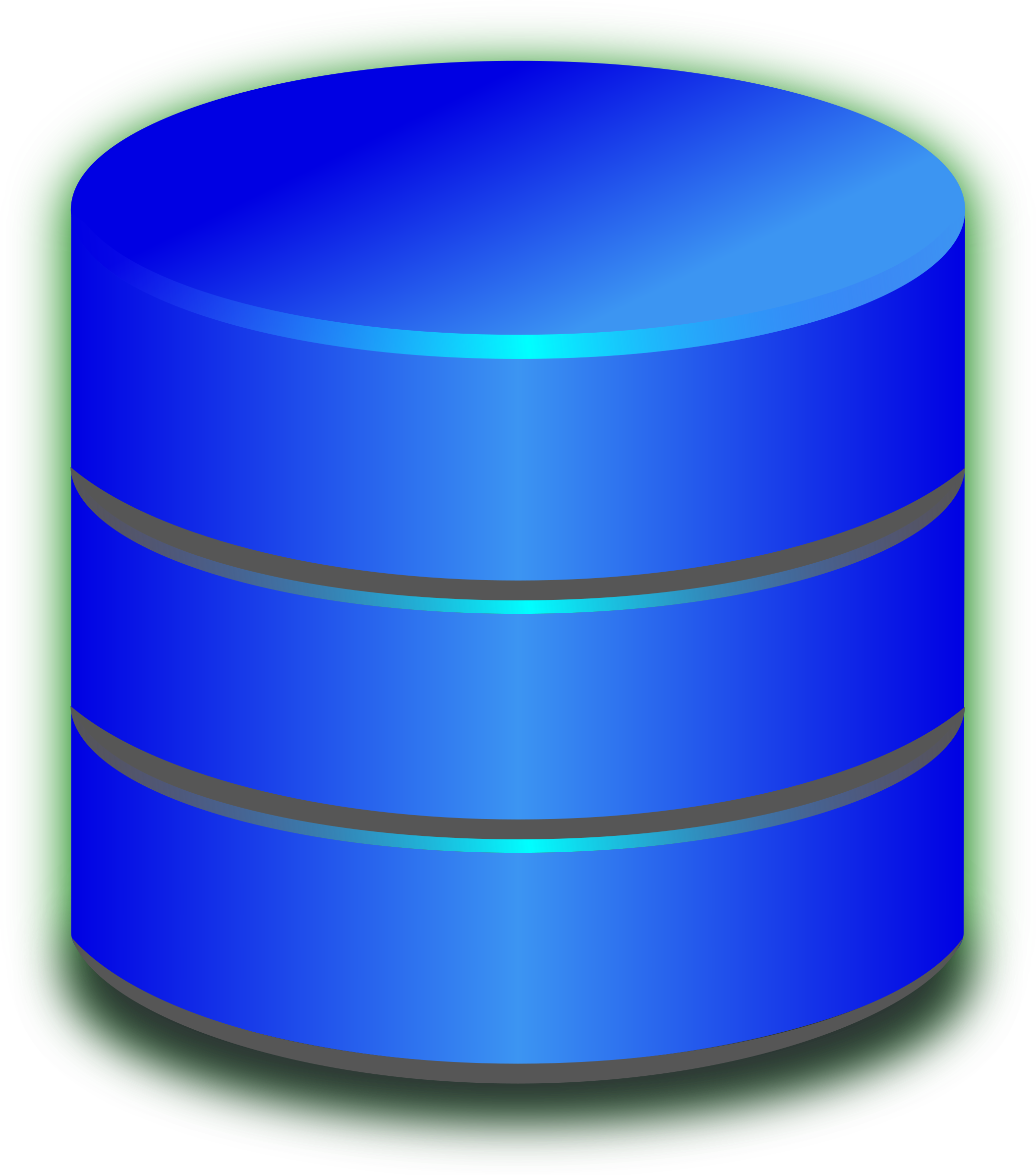 This Free Icons Png Design Of Blue Database (2400x2400), Png Download