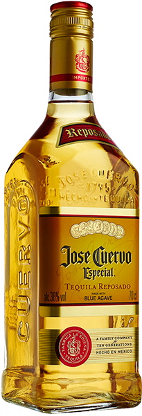 Jose Cuervo - Jose Cuervo Especial Tequila, Gold - 50 Ml (268x626), Png Download