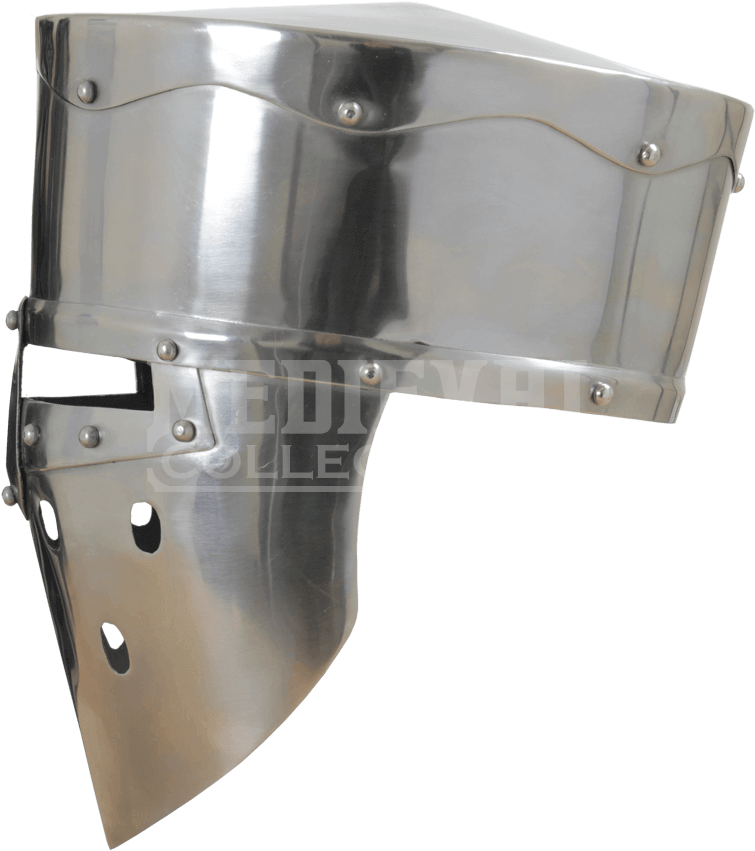 Item - Flat Top Helmet 13th Century (850x850), Png Download