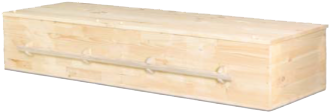 Helen's Natural Pine Casket (380x380), Png Download